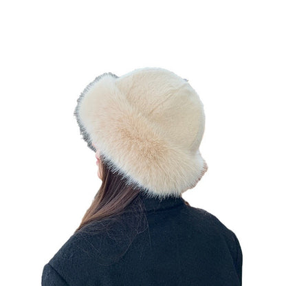 Fur-lined winter hat