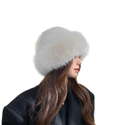 Fur-lined winter hat