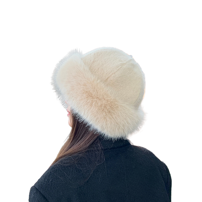 Fur-lined winter hat