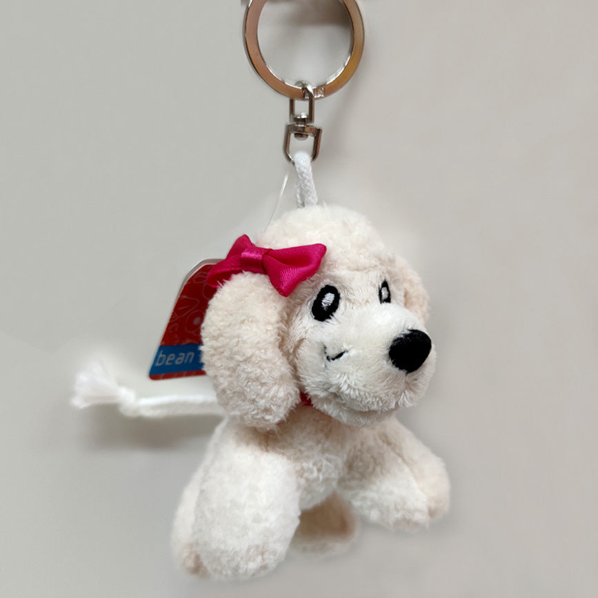 Fur plush bag hanger accessory