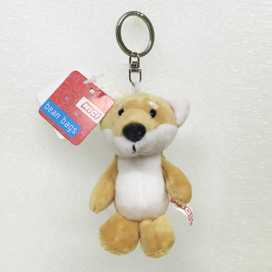 Fur plush bag hanger accessory