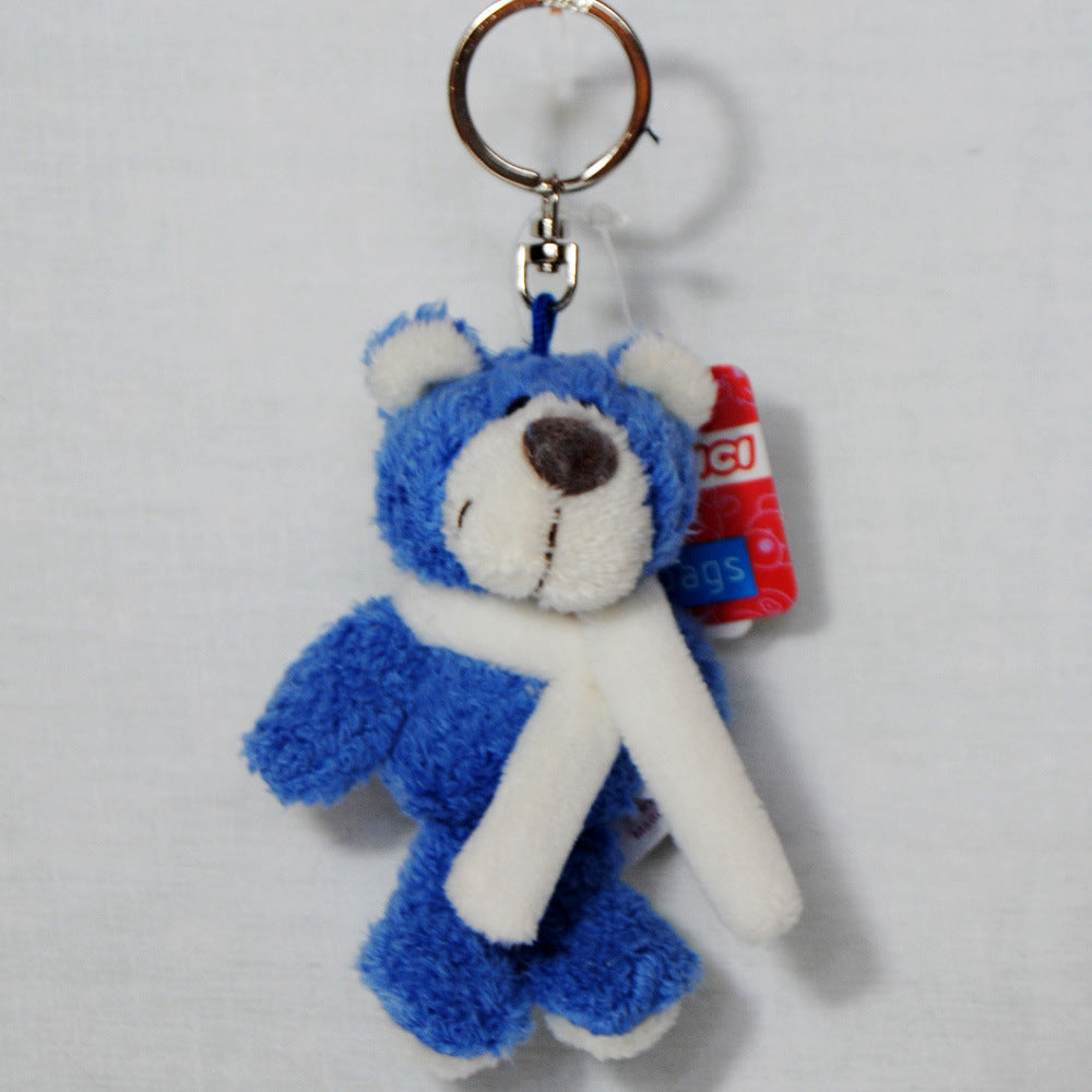Fur plush bag hanger accessory