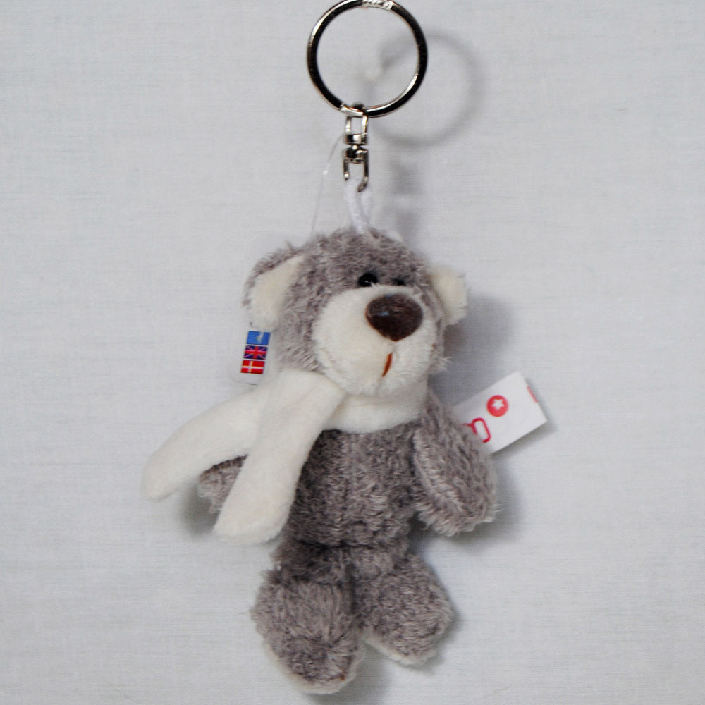 Fur plush bag hanger accessory