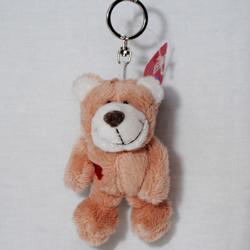 Fur plush bag hanger accessory