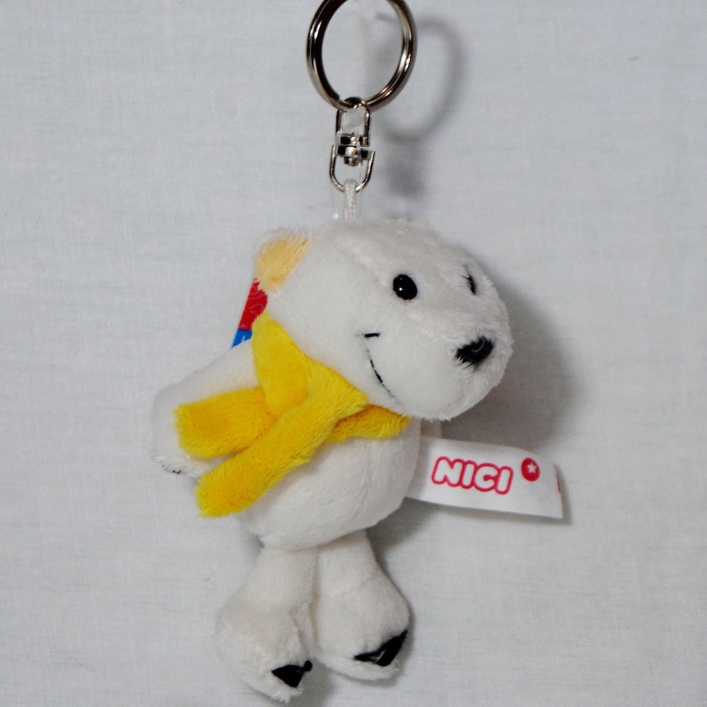 Fur plush bag hanger accessory