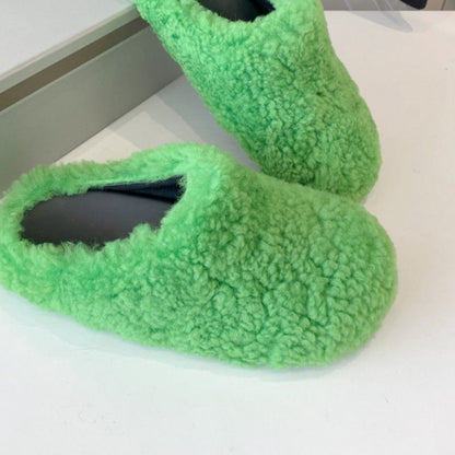 fur slippers