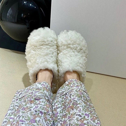 fur slippers