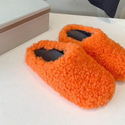 fur slippers