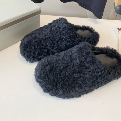 fur slippers