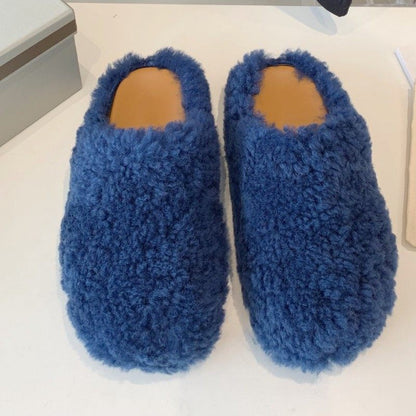 fur slippers