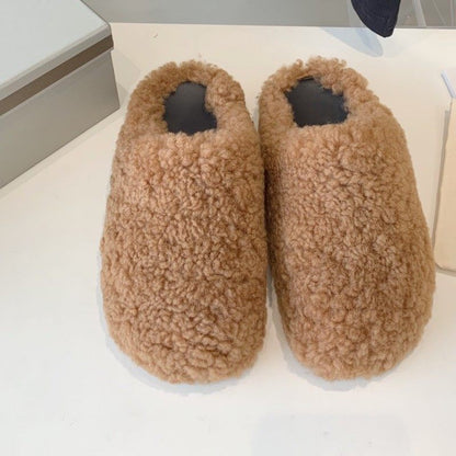 fur slippers