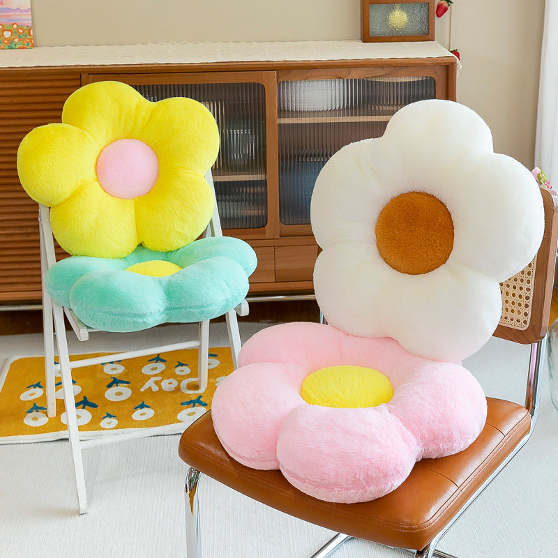 Fur throw cushion