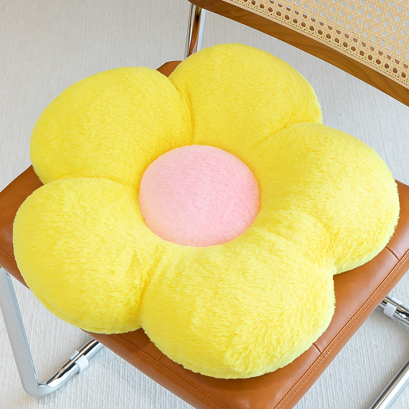Fur throw cushion