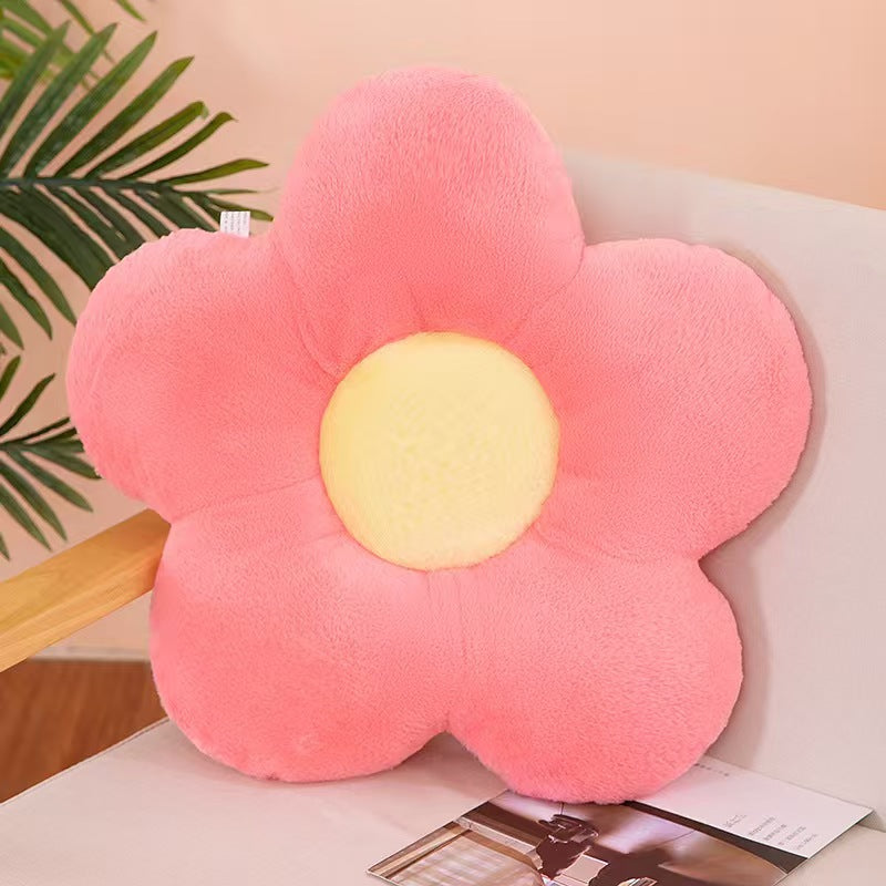 Fur throw cushion