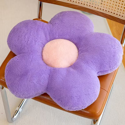 Fur throw cushion