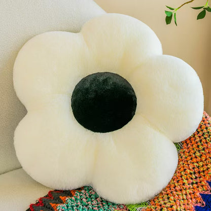 Fur throw cushion