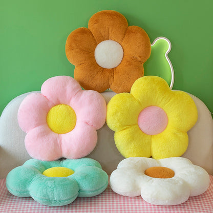 Fur throw cushion