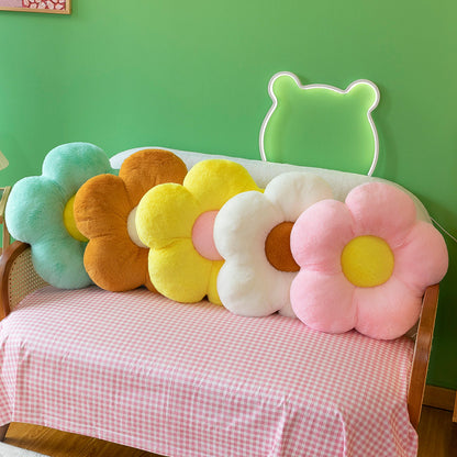 Fur throw cushion