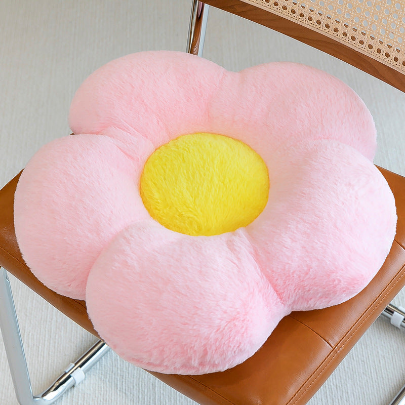 Fur throw cushion