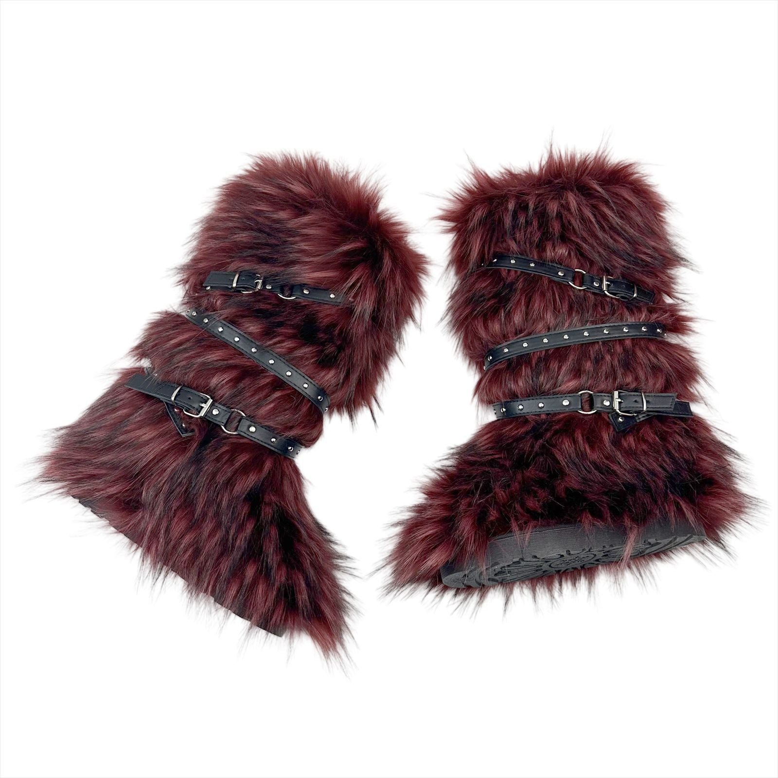 Fur Trim Snow Boots with Buckle