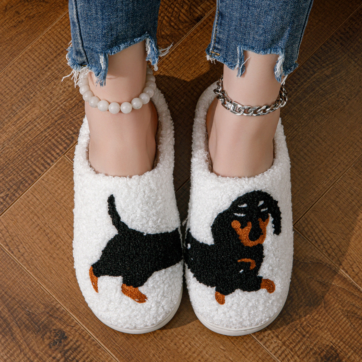 Furry Indoor Outdoor Slippers