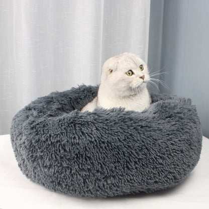 Furry pet bed