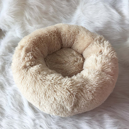 Furry pet bed