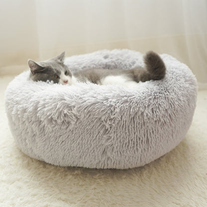 Furry pet bed