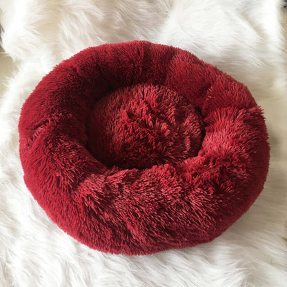 Furry pet bed