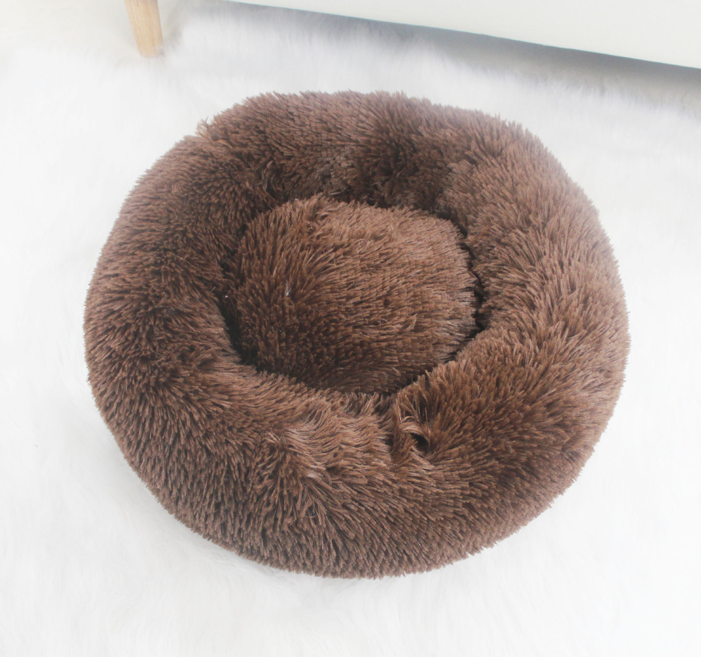 Furry pet bed