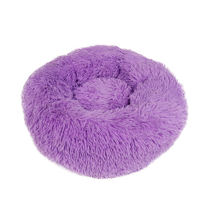 Furry pet bed
