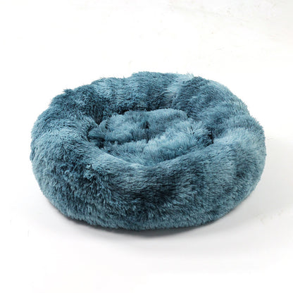 Furry pet bed