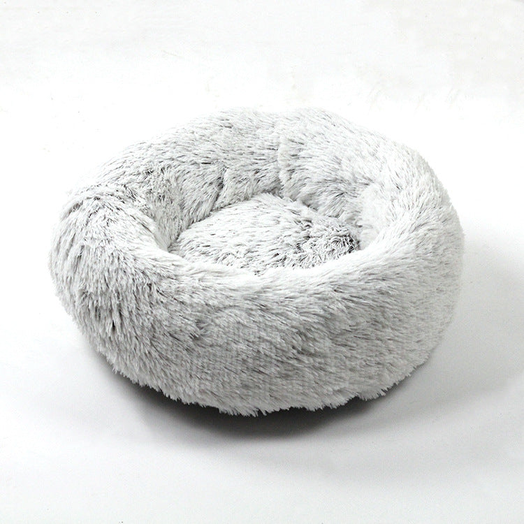 Furry pet bed