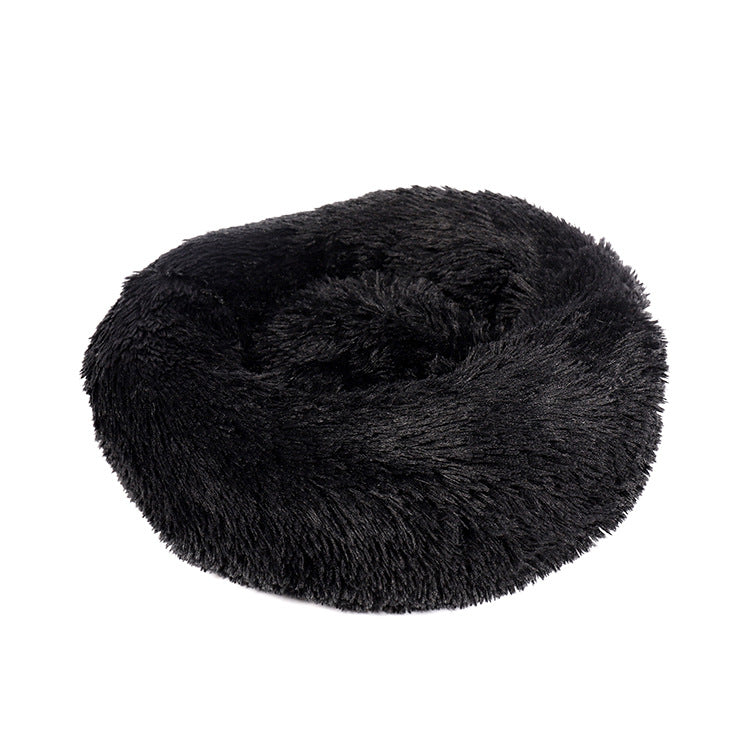 Furry pet bed