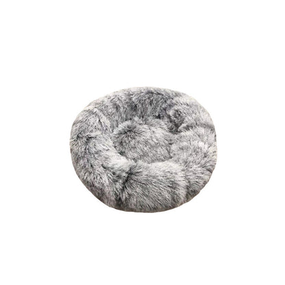 Furry pet bed