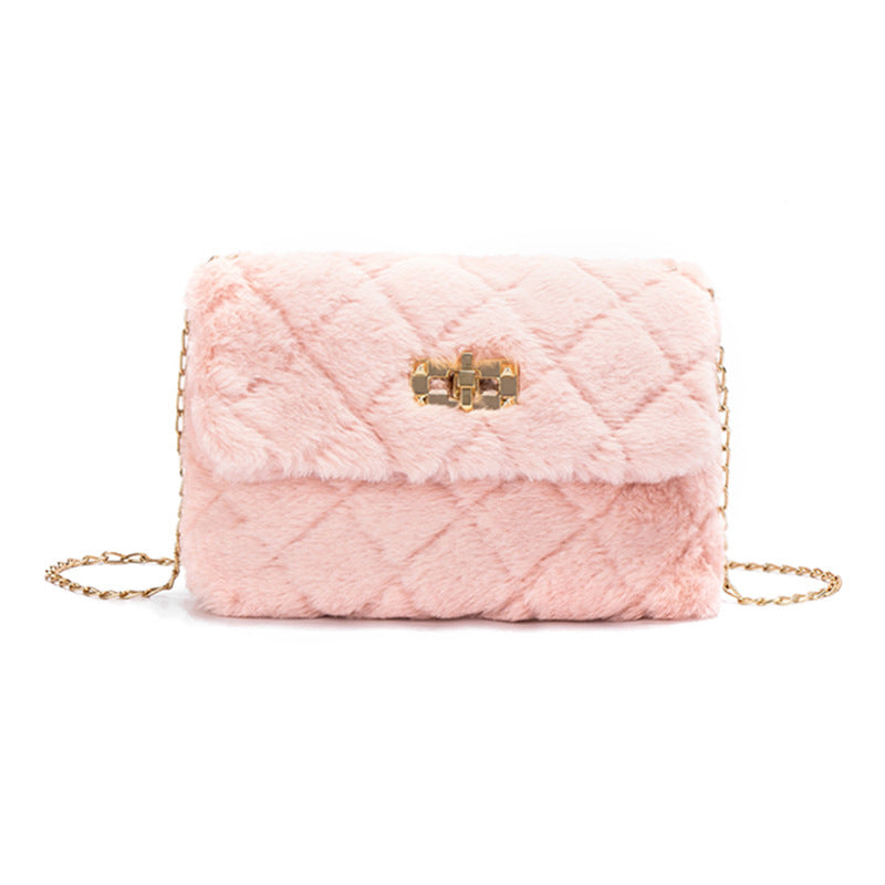 furry shoulder bag