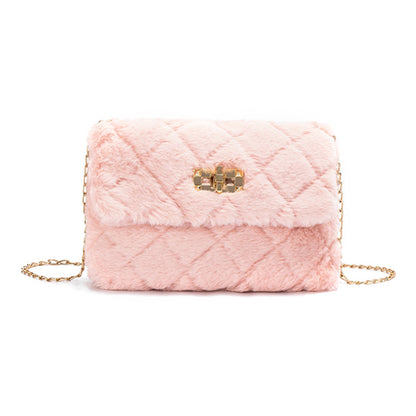 furry shoulder bag