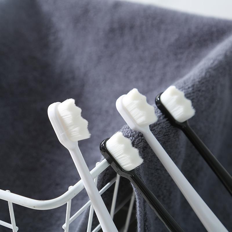 Furry soft-bristled toothbrush