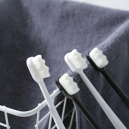 Furry soft-bristled toothbrush