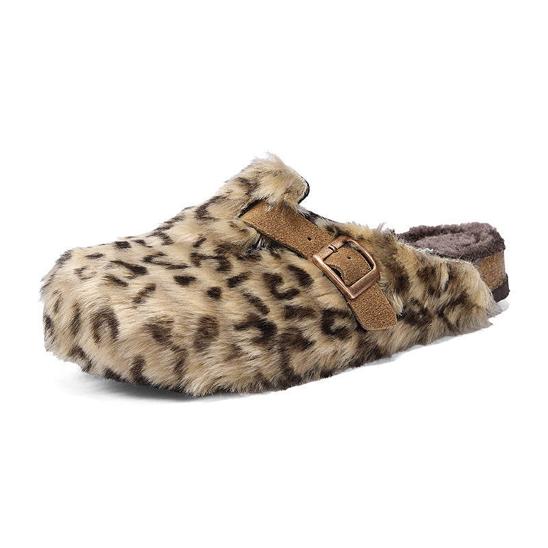 Furry Velvet Slip-On Slippers