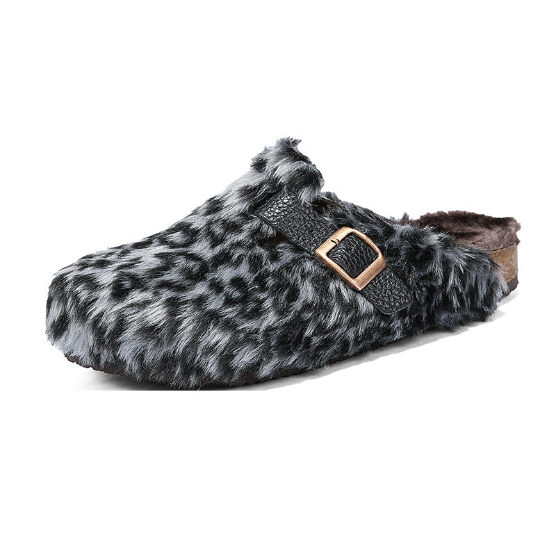 Furry Velvet Slip-On Slippers