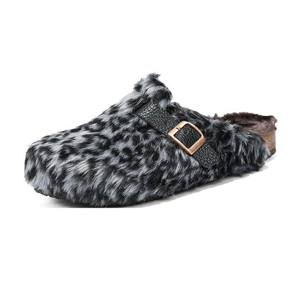 Furry Velvet Slip-On Slippers