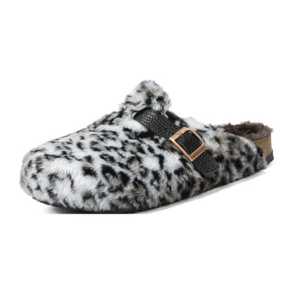 Furry Velvet Slip-On Slippers