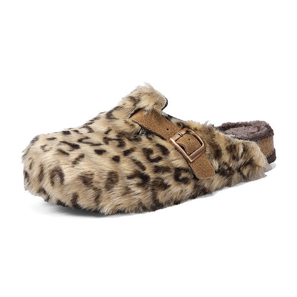 Furry Velvet Slip-On Slippers