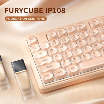 Furycube IP108 Mechanical Feel Wireless Keyboard with RGB Backlight