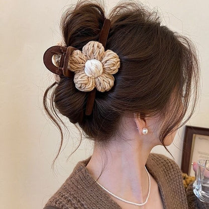 Fuzzy hair-pulling clips