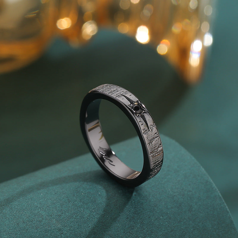 Galaxy Design Open Couple Rings