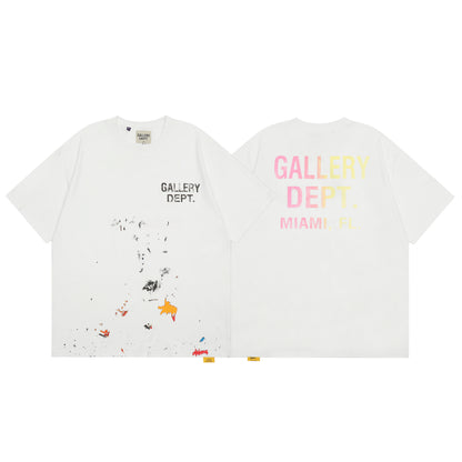 Gallery Dept Style Cotton Short Sleeve T-Shirt