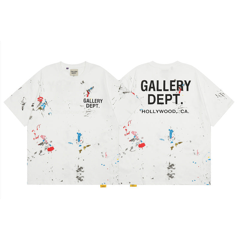 Gallery Dept Style Cotton Short Sleeve T-Shirt