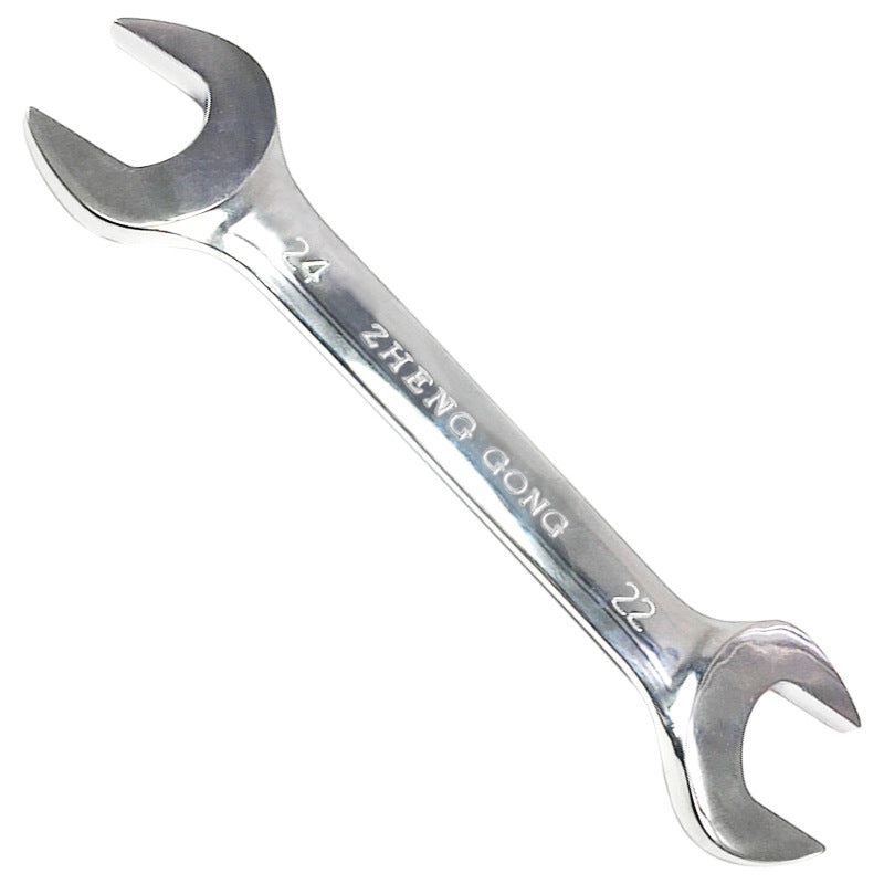 Galvanized double-ended open-end wrench